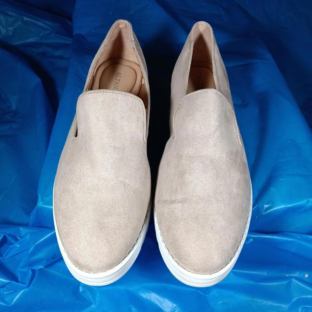ALFANI Step ‘N Flex Suede Slip-On Shoes
